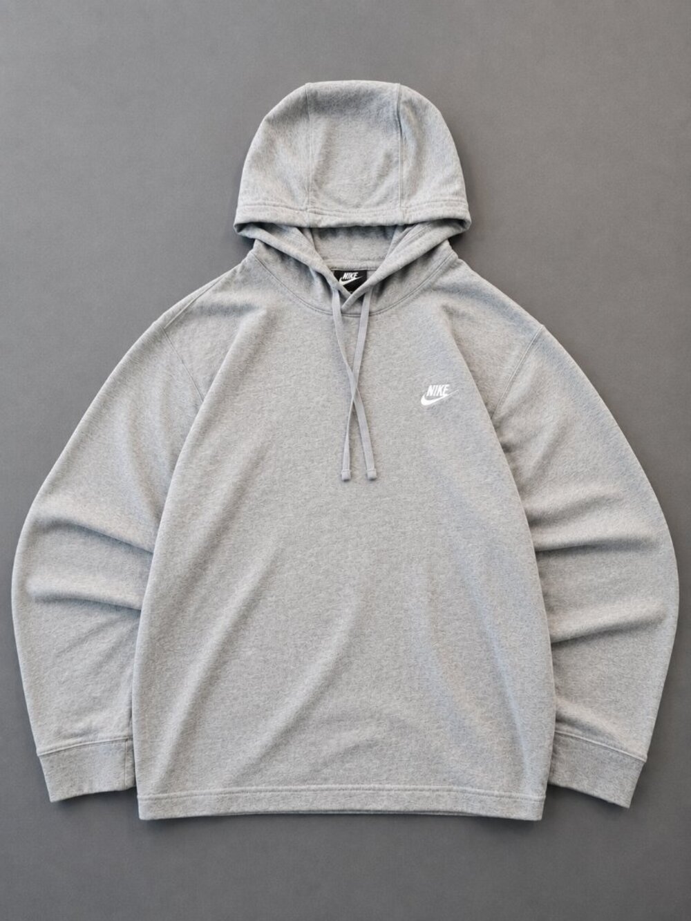Nike Club Fleece Pullover Hoodie Gray XL Embroidered Swoosh